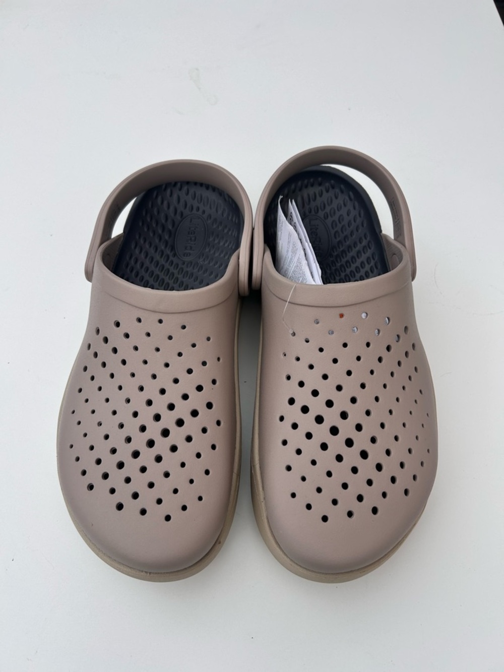 NWT Crocs LiteRide 360 Clogs - Stucco/Black - Men’s 10 / Women’s 12